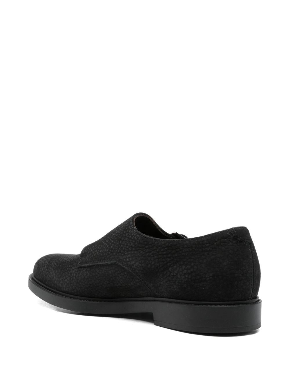 Scarpe stringate nere con fibbia 