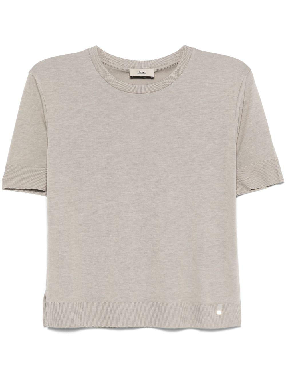 Maglia in filo a maniche corte 