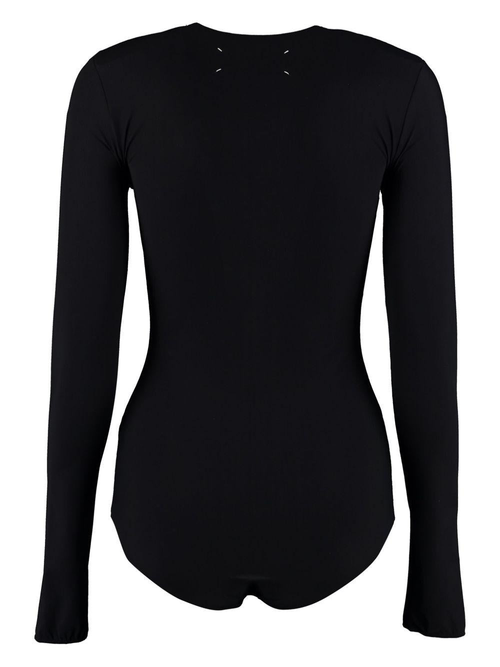 Body con scollo rotondo 