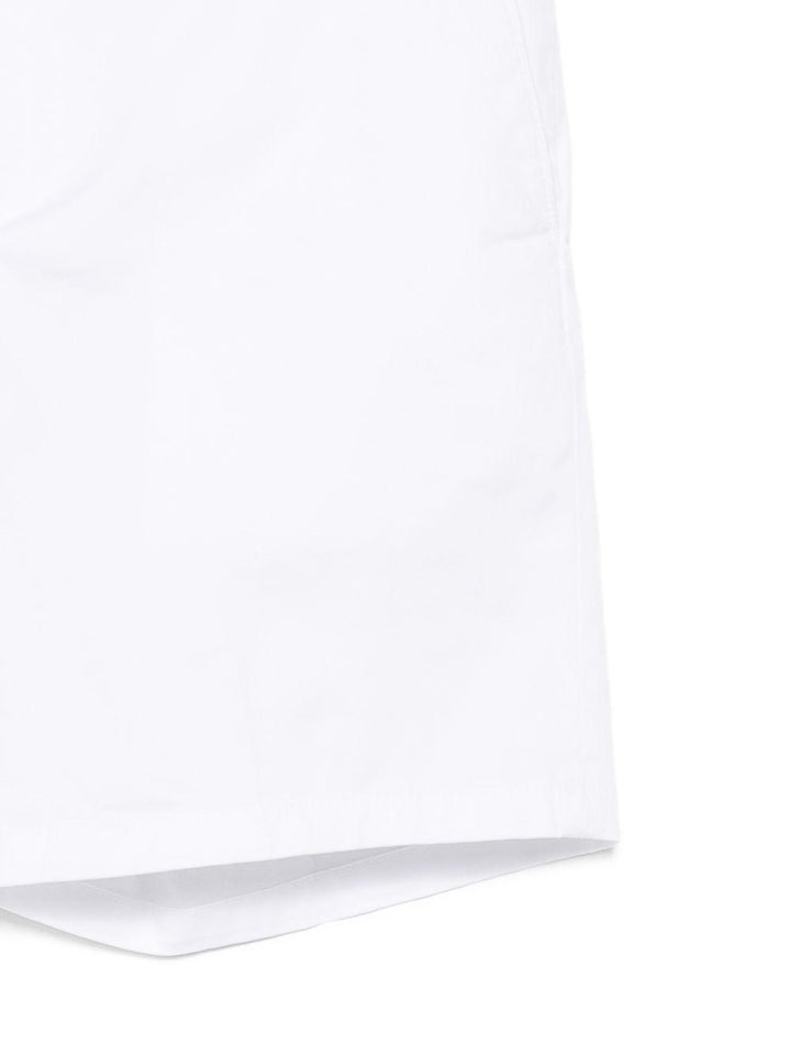 Shorts chino bianchi Manheim con logo 