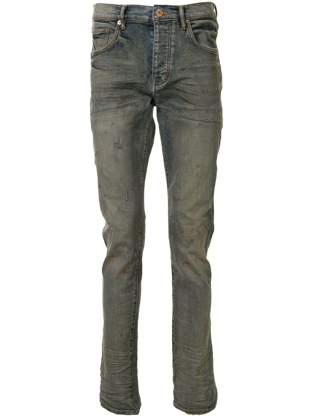 Jeans slim effetto vintage 