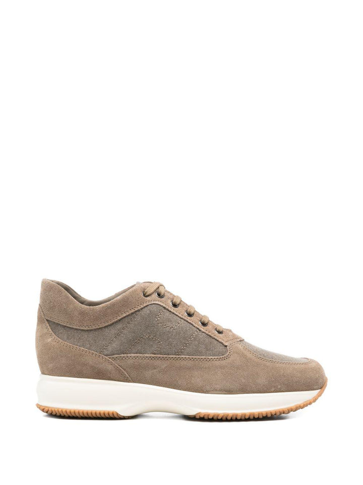 Sneakers Interaction beige con inserti 
