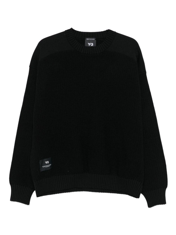 Maglione nero girocollo 