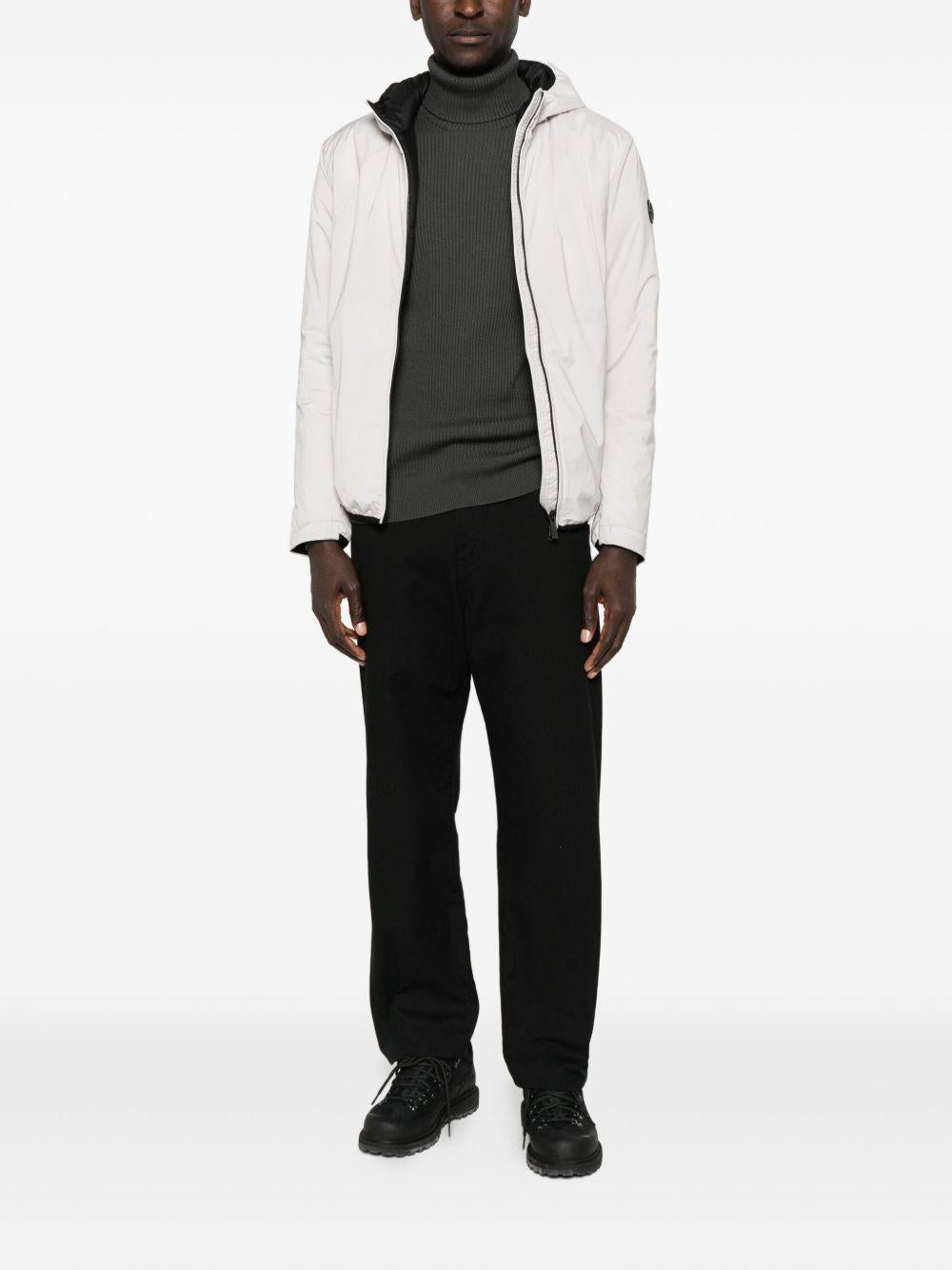 Giacca grigio chiaro con zip 