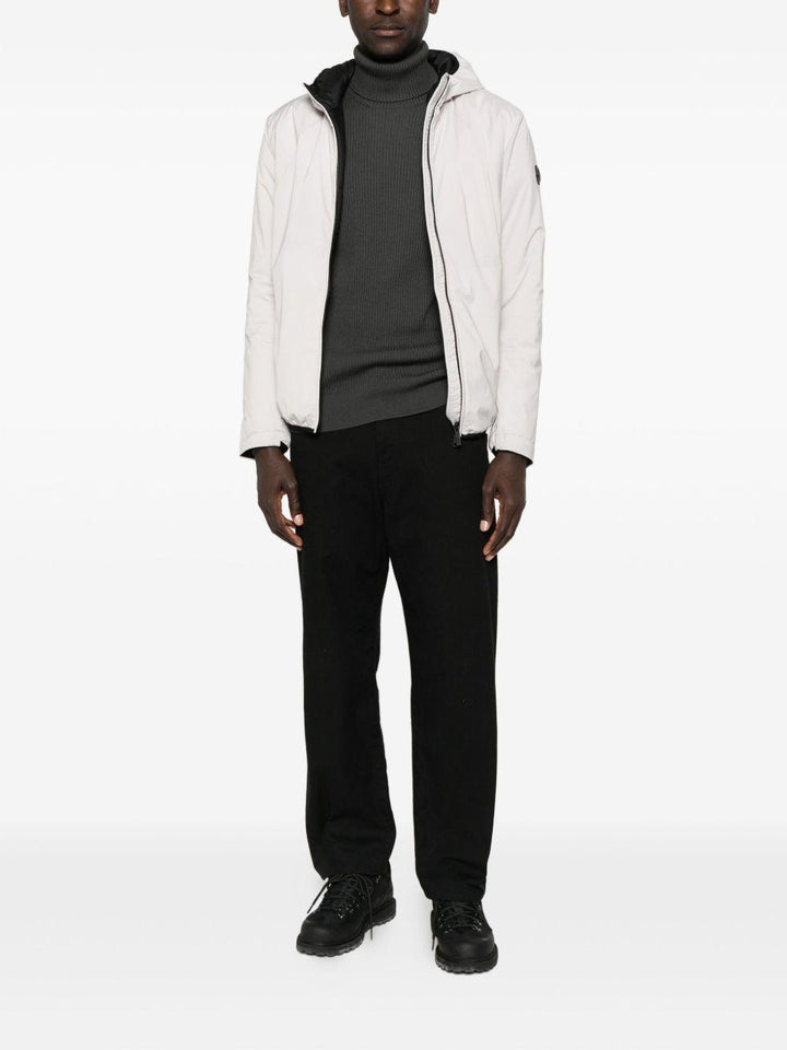 Giacca grigio chiaro con zip 
