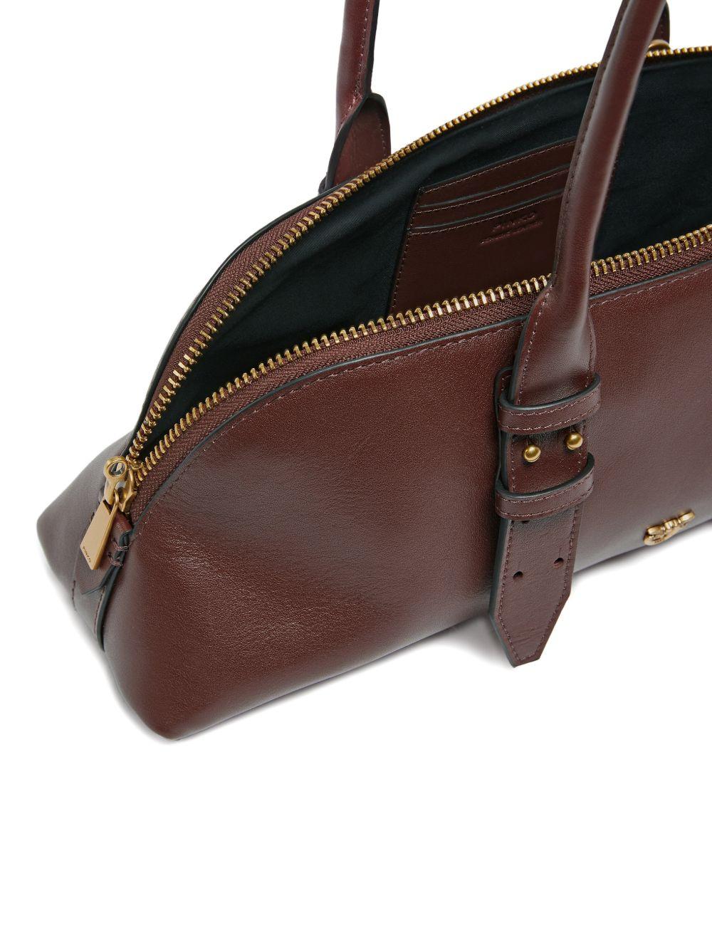 Borsa a spalla Padlock in pelle 