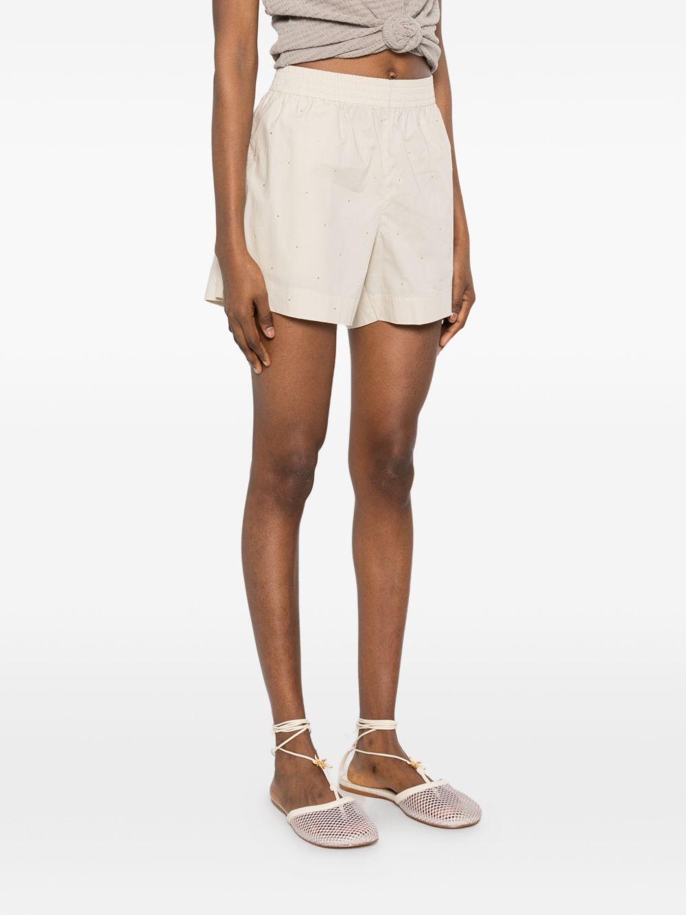 Shorts con strass 