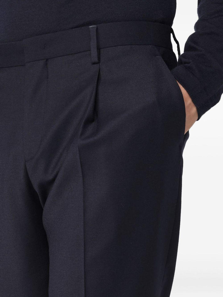 Pantaloni Tiberio navy plissé 