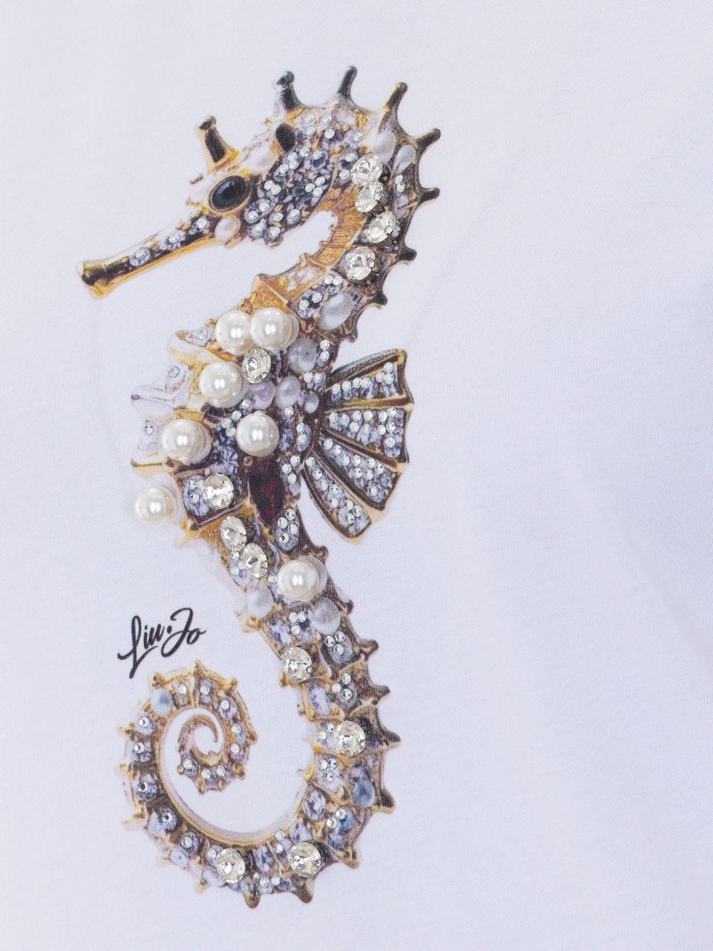 T-shirt con strass 
