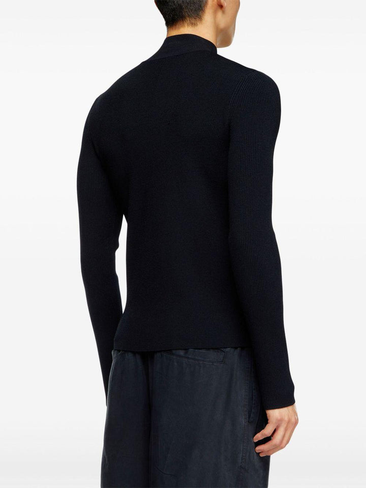 Maglione K-Zackary nero con dettaglio cut-out 