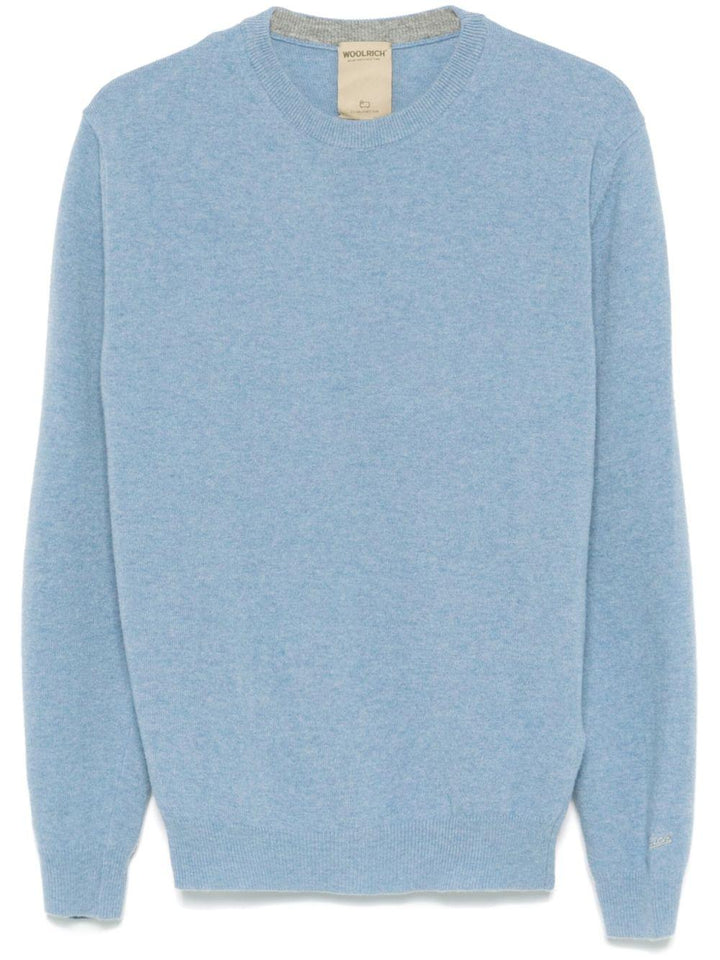 Maglione girocollo azzurro