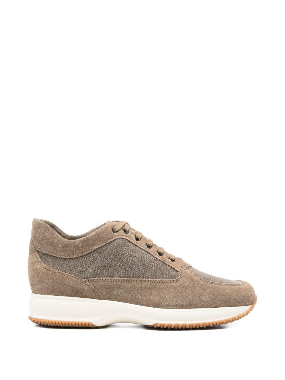 Sneakers Interaction beige con inserti 