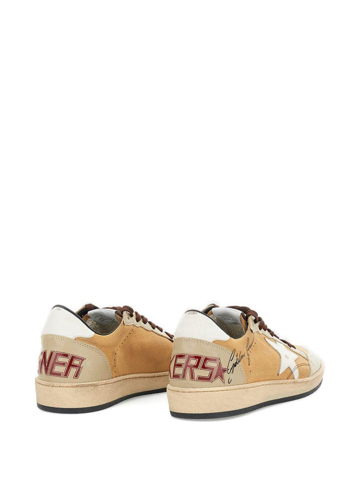 Sneakers Ball Star in pelle sand/white 