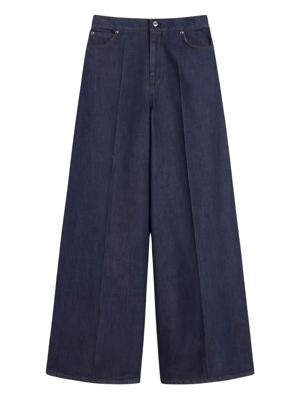 Jeans 5 tasche wide leg Carmine 