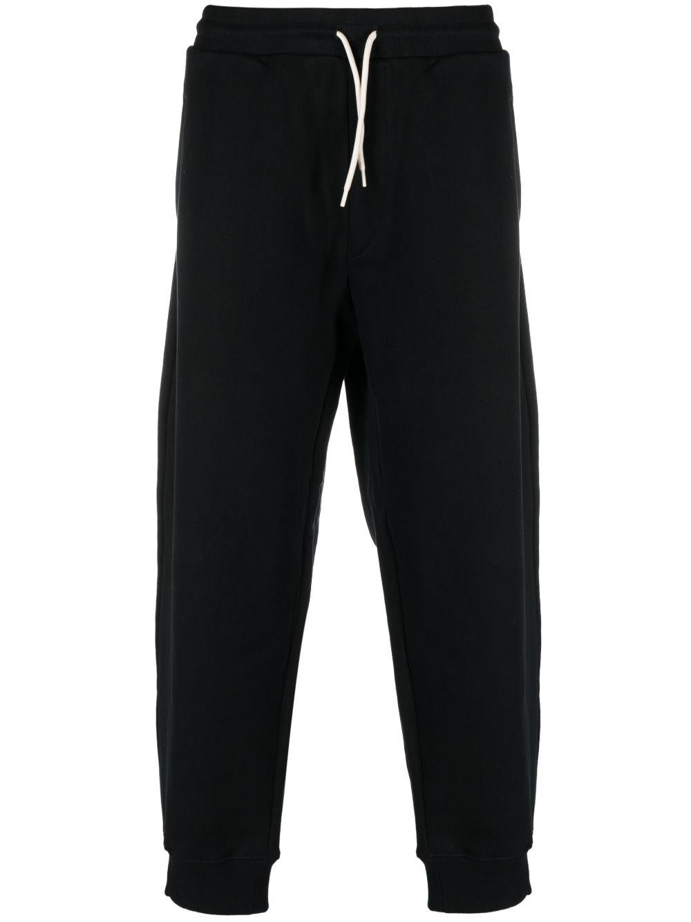 Track-pants in maglia nero 