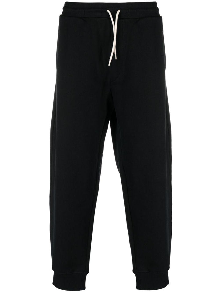 Track-pants in maglia nero 