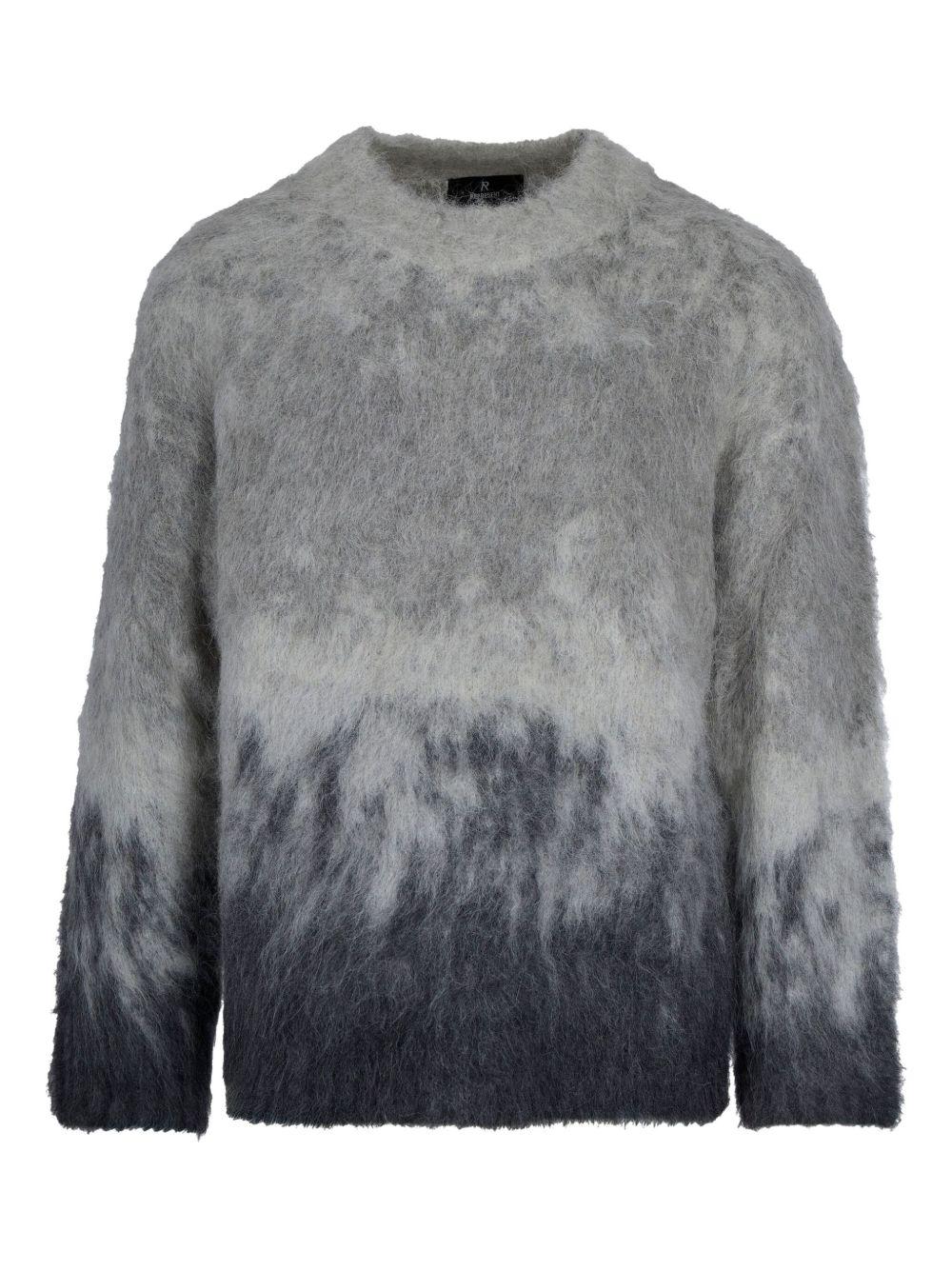 Maglione grigio effetto sfumato 