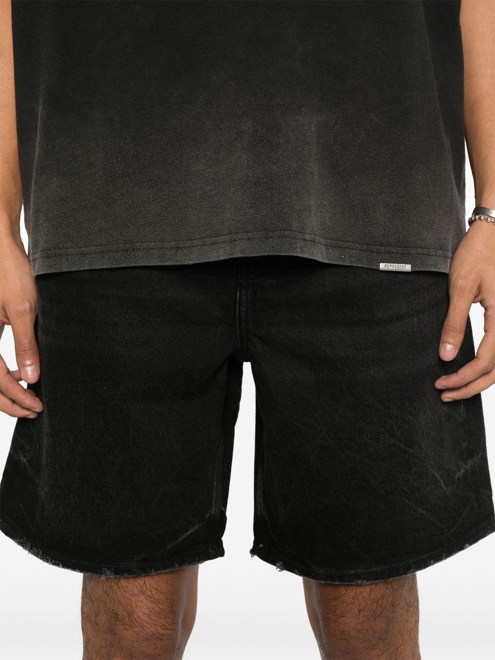 Shorts denim neri 