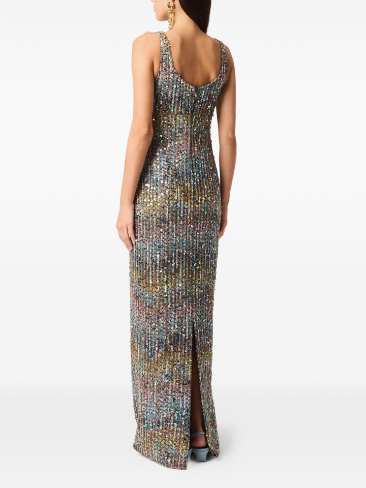 Abito lungo con paillettes 