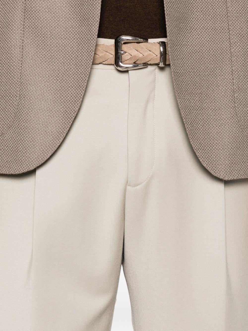 Pantaloni plissé beige 