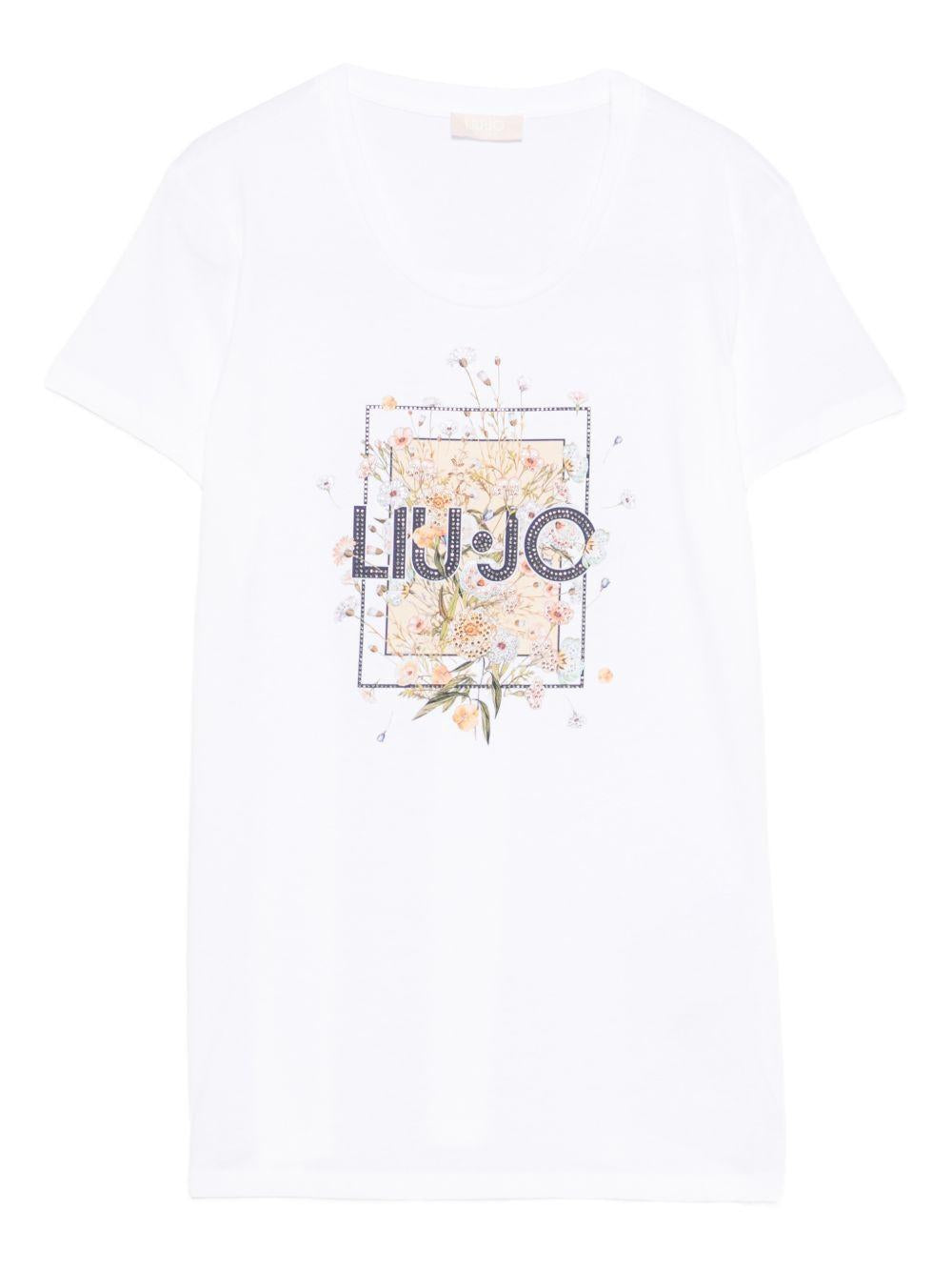 T-shirt a fiori 