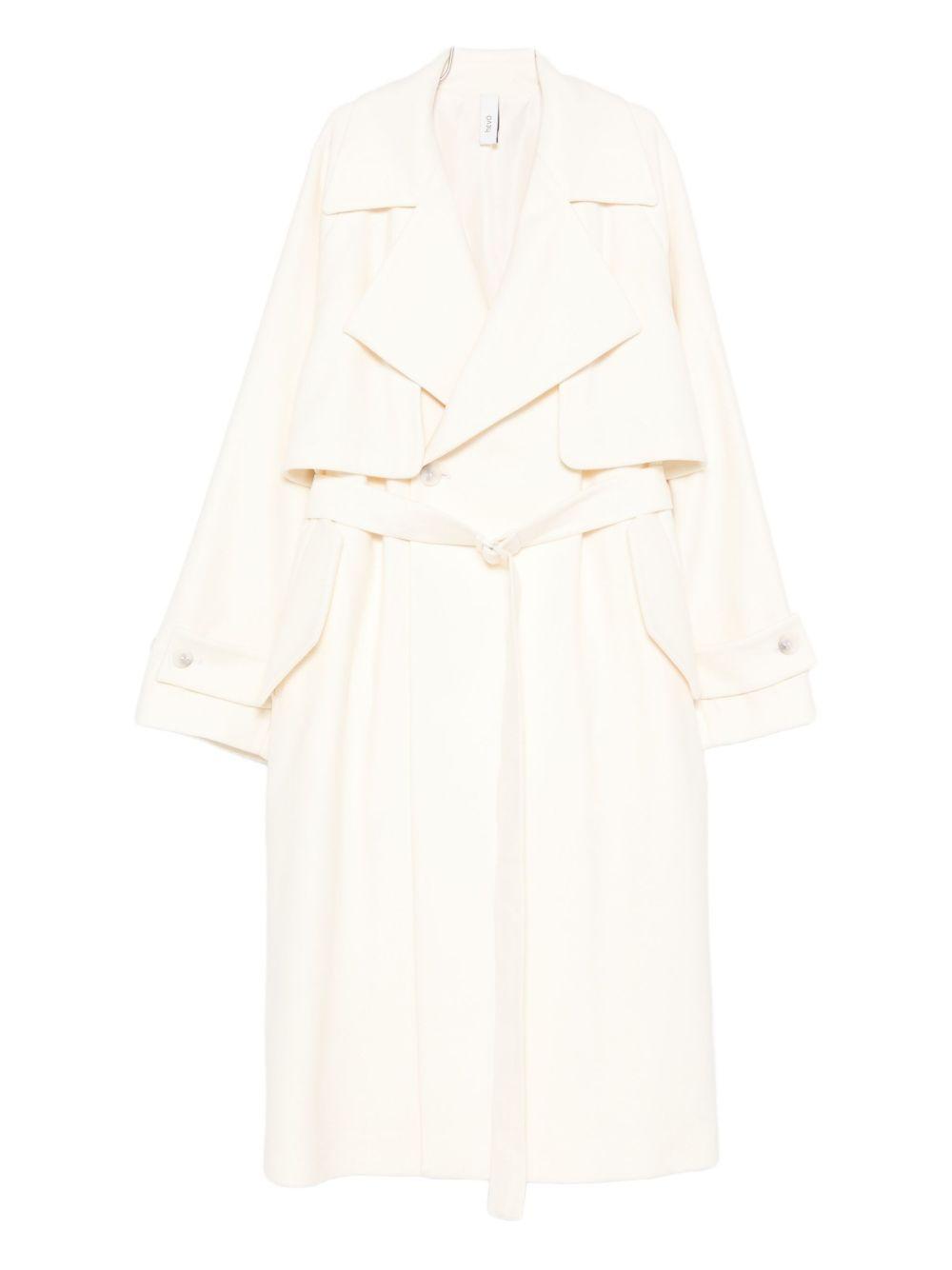 Cappotto Mariotto bianco con cintura 