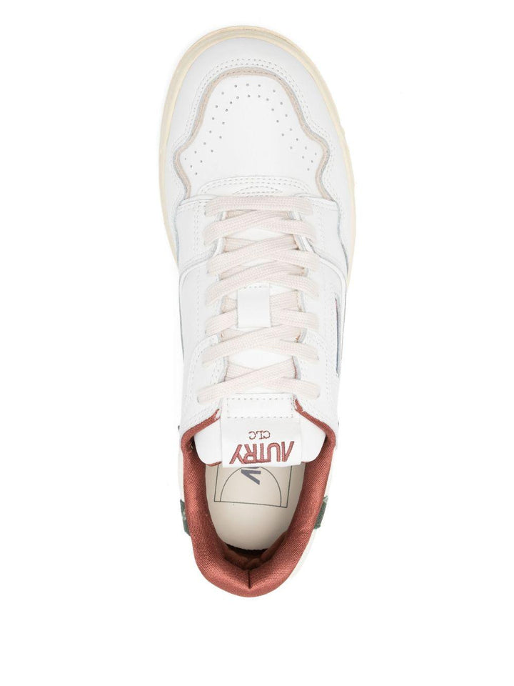 Sneakers bianche CLC in pelle con inserti 