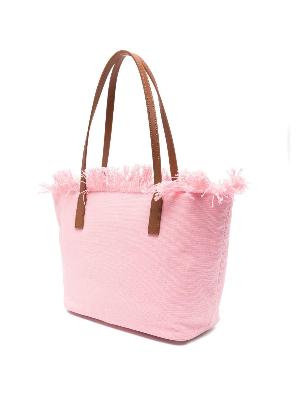 Borsa tote media con frange City 