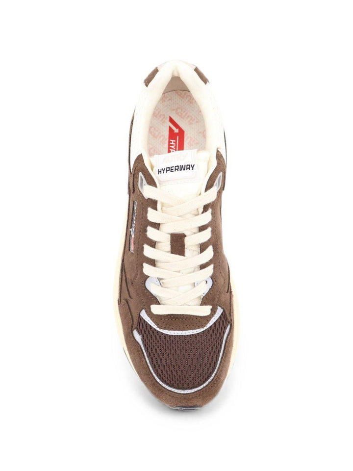 Sneakers cotto con inserti 