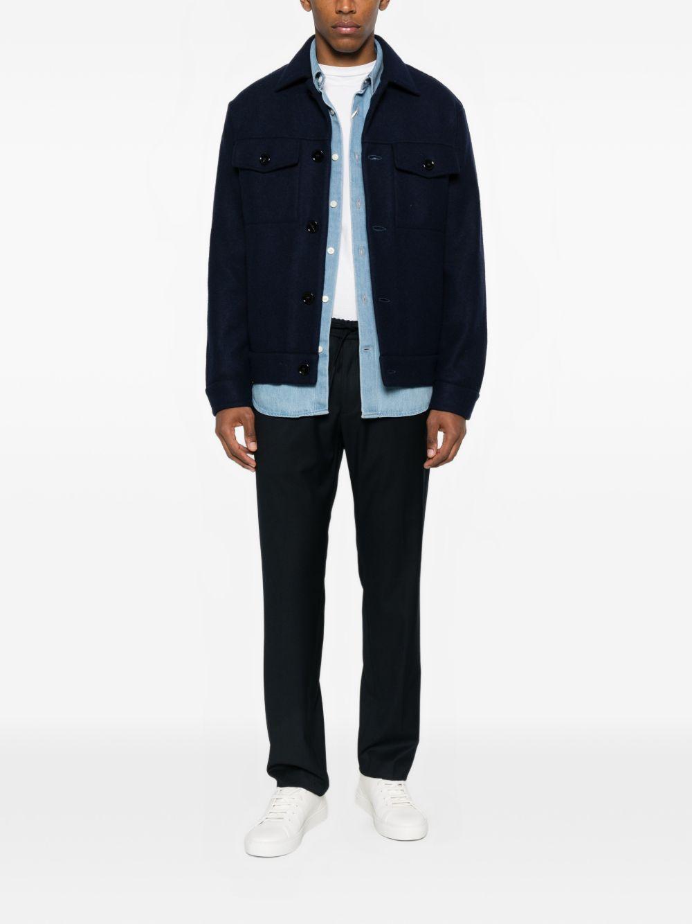 Pantaloni Adam con coulisse blu navy 