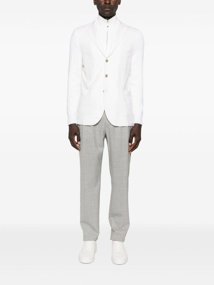 Blazer monopetto bianco avorio 