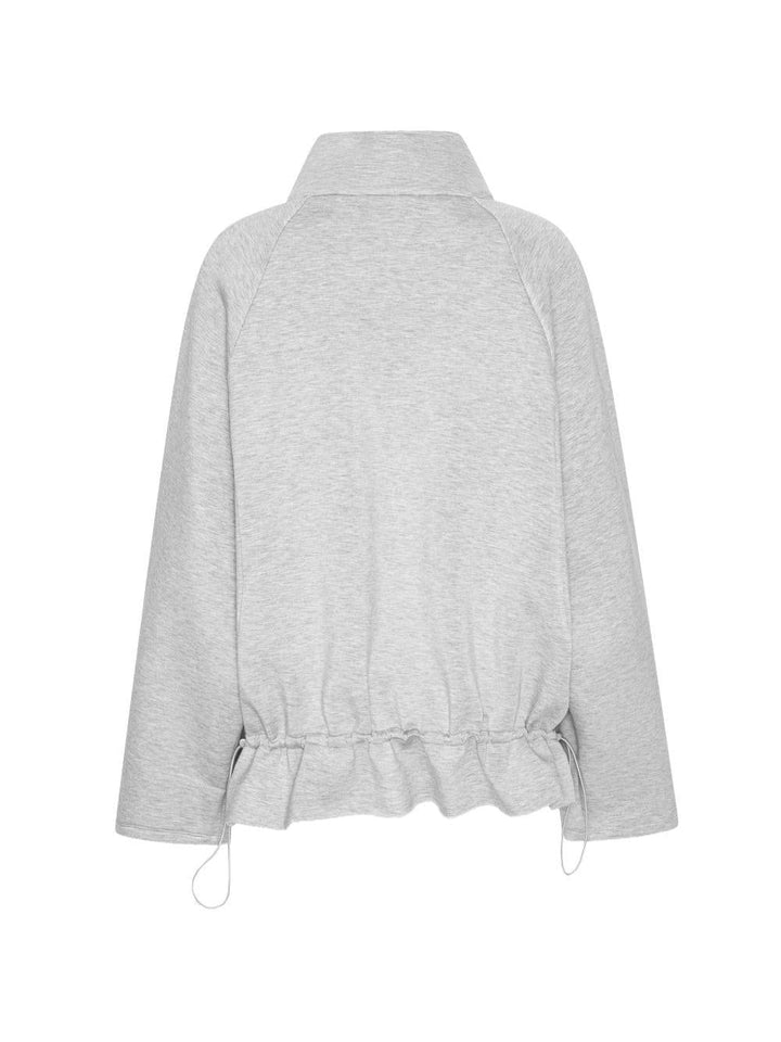 Felpa con mezza zip 