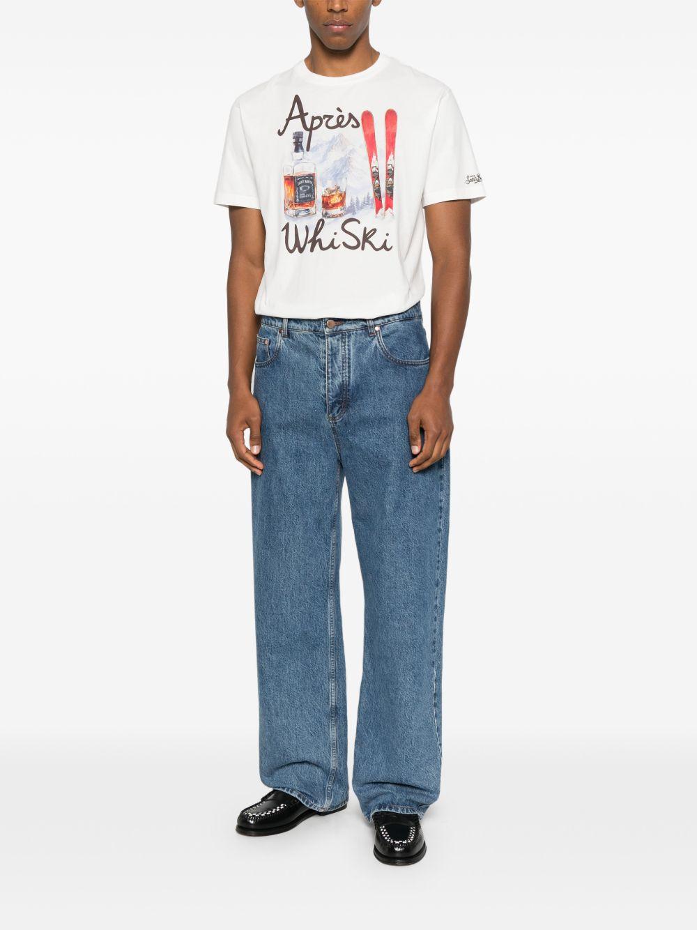 T-shirt bianca con stampa grafica 