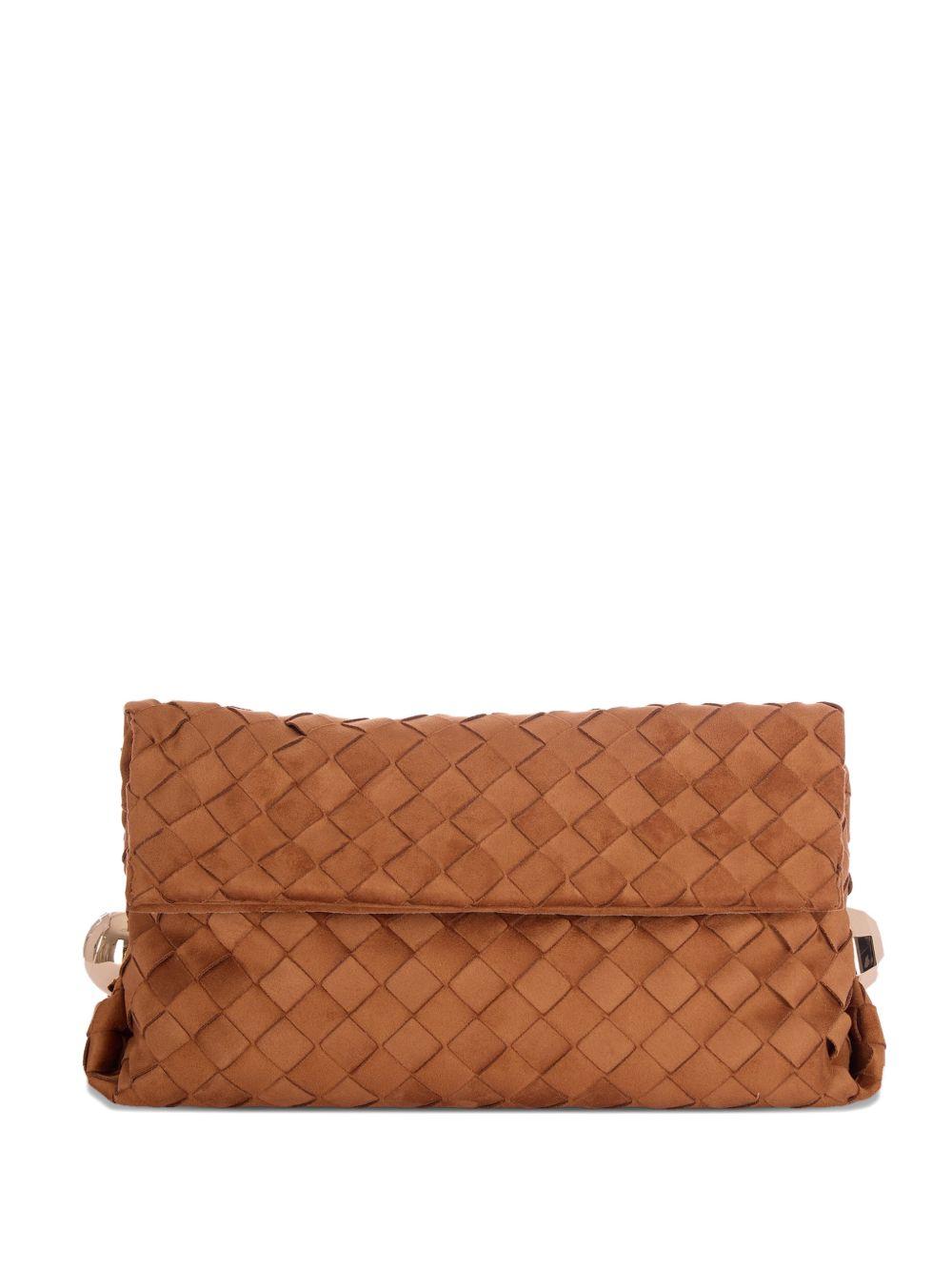 Clutch con design intrecciato 