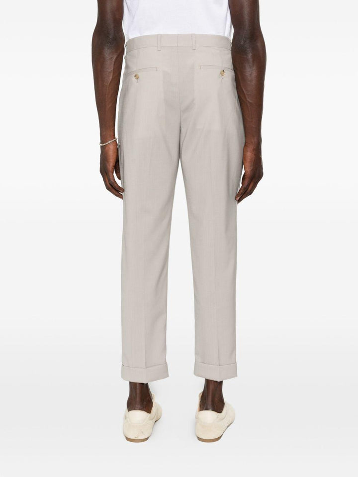 Pantaloni mastice con risvolto 