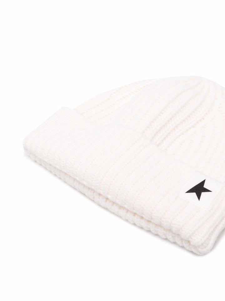 cappello bianco a coste 
