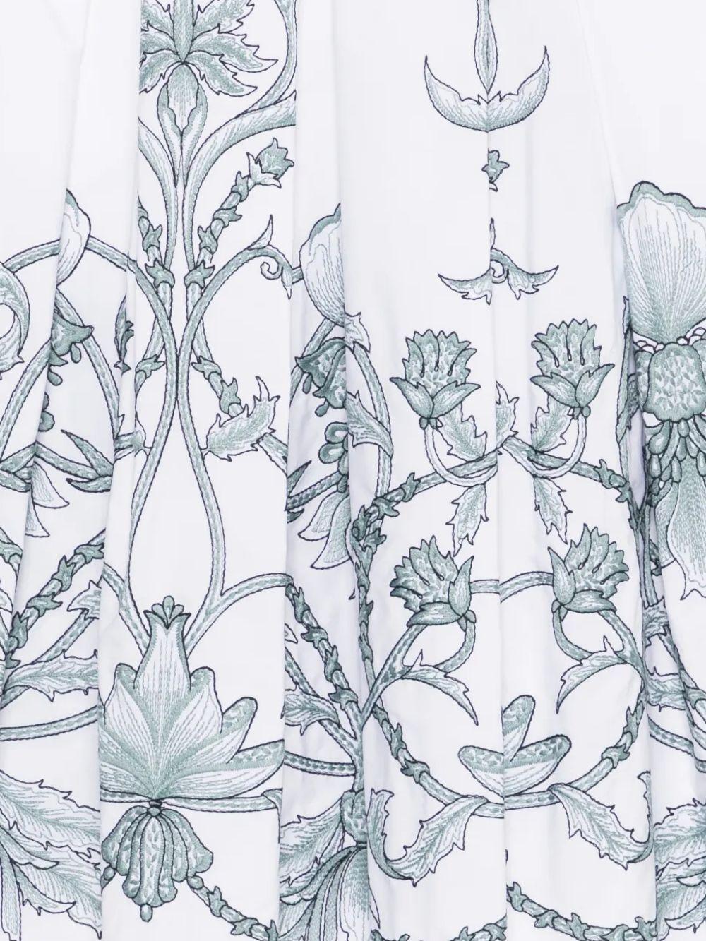 Gonna con stampa  fiori 