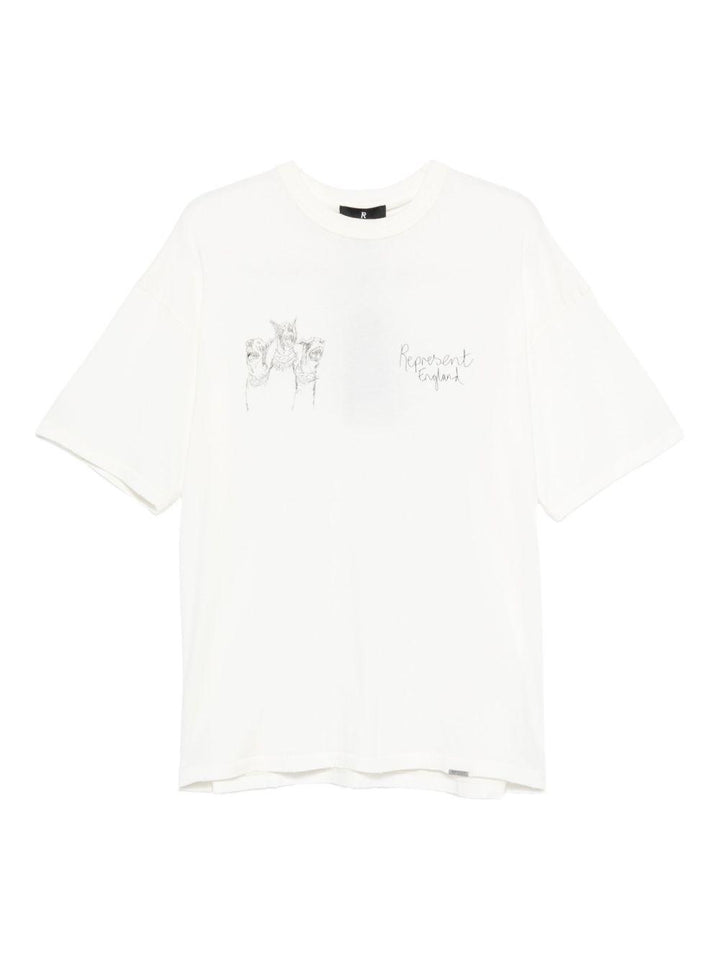 T-shirt Bianca con stampa 