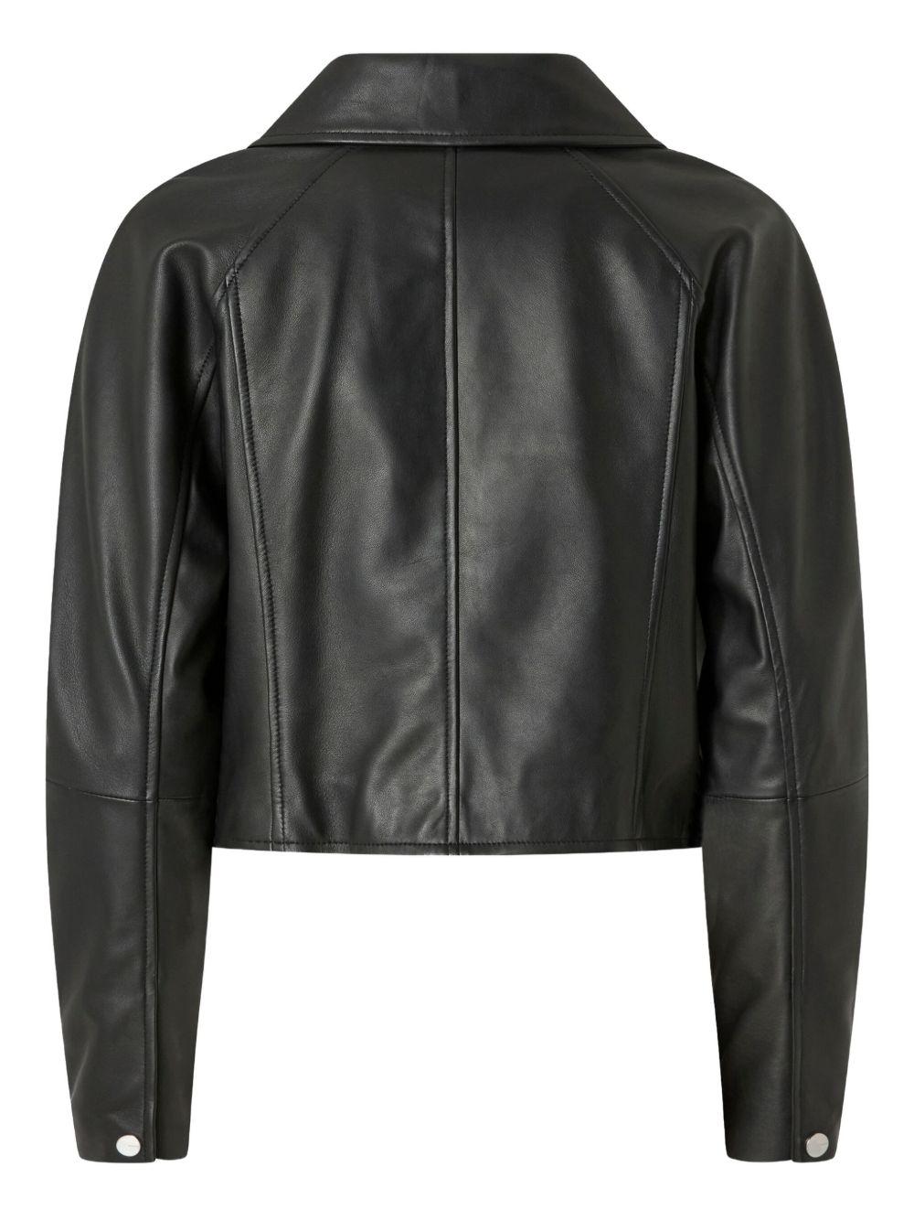 Giacca biker in pelle 