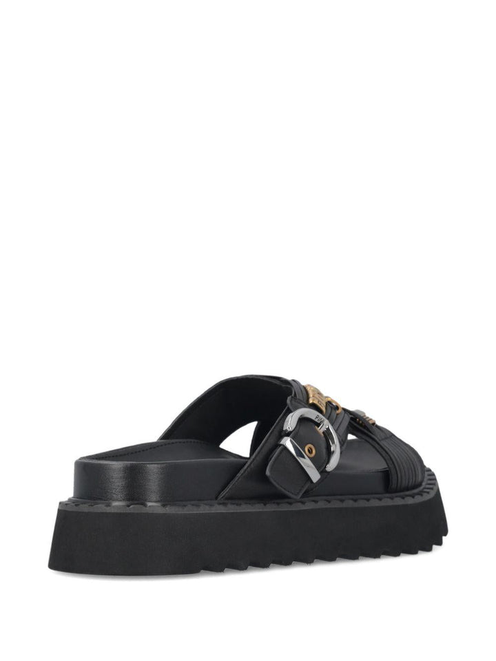 Sandali intrecciati in pelle 