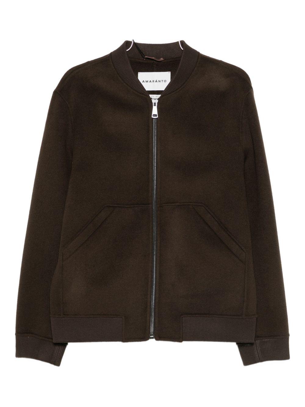 Bomber testa di moro con zip 