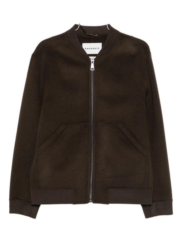 Bomber testa di moro con zip 