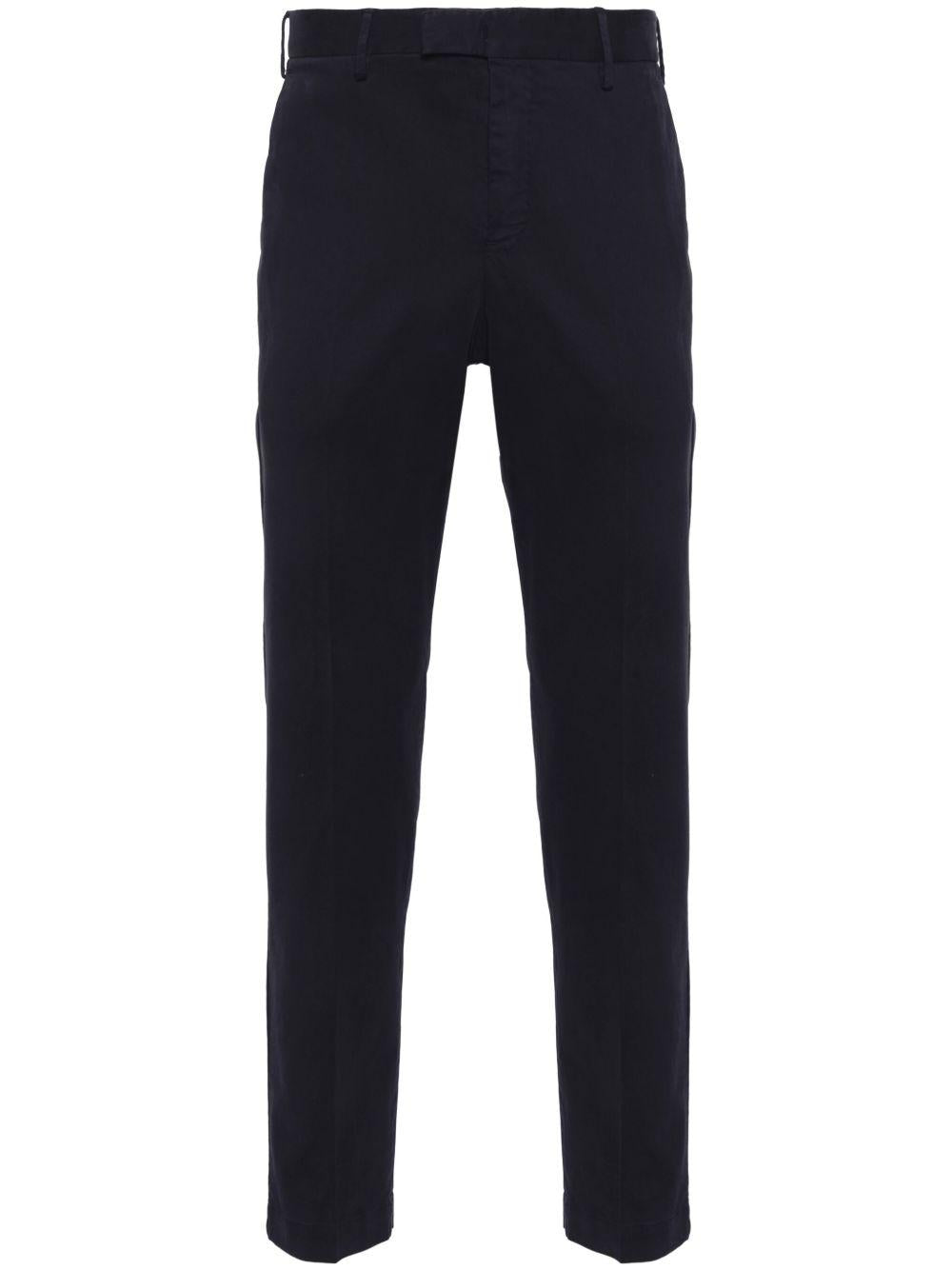 Pantaloni navy con pieghe 