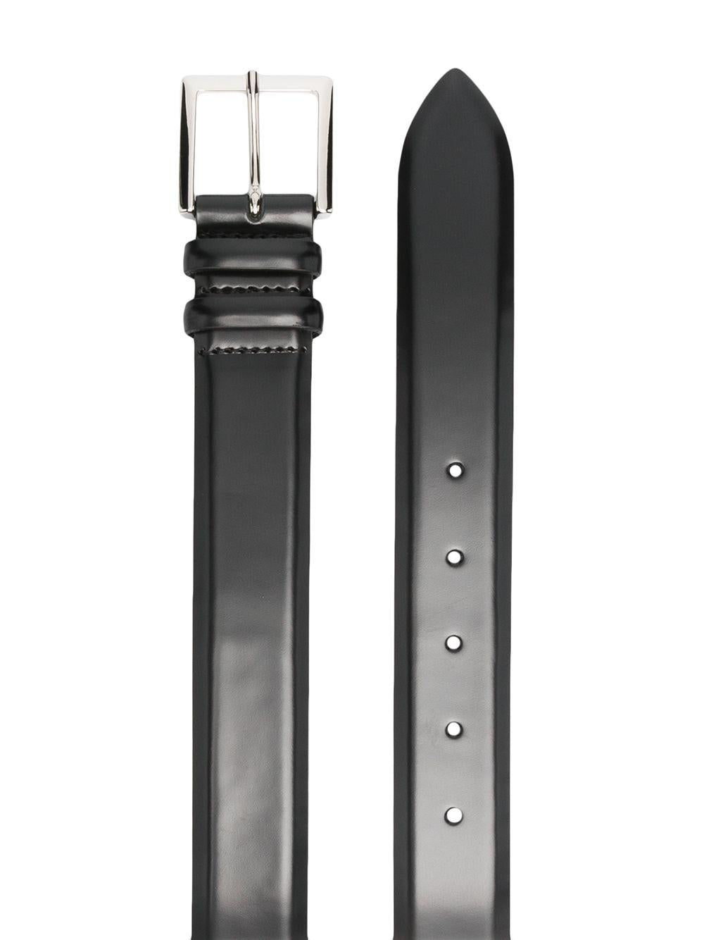 Cintura in pelle blu 