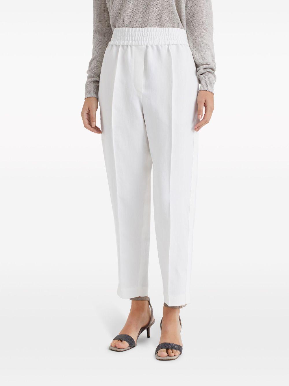 Pantaloni con elastico in vita 