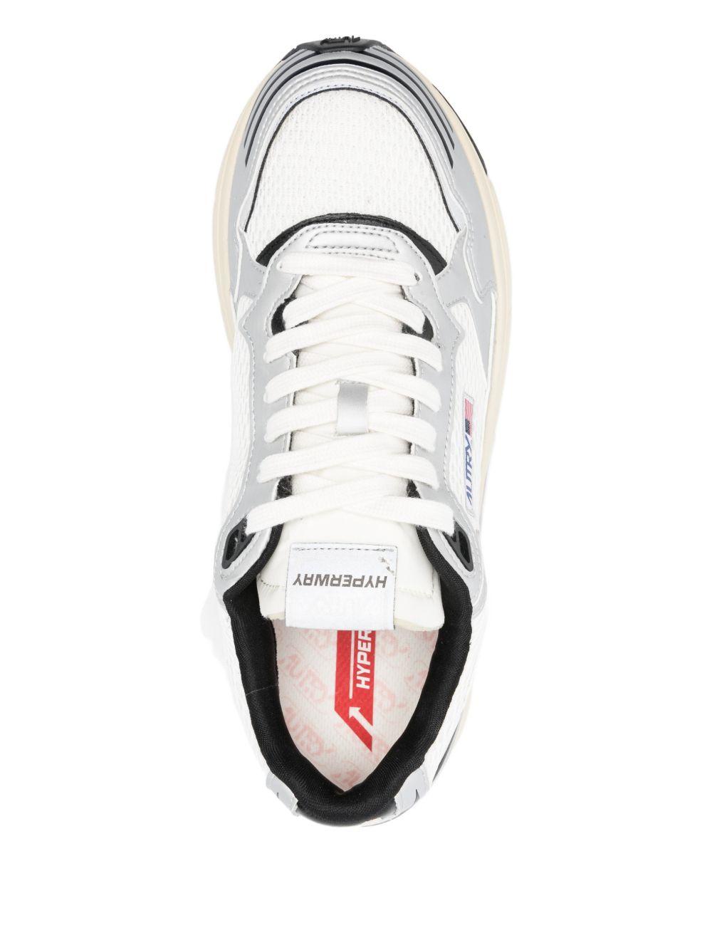 Sneakers Hiperway con logo silver/white/black 