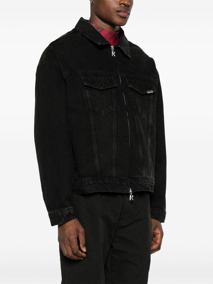 Giacca denim nera R4 