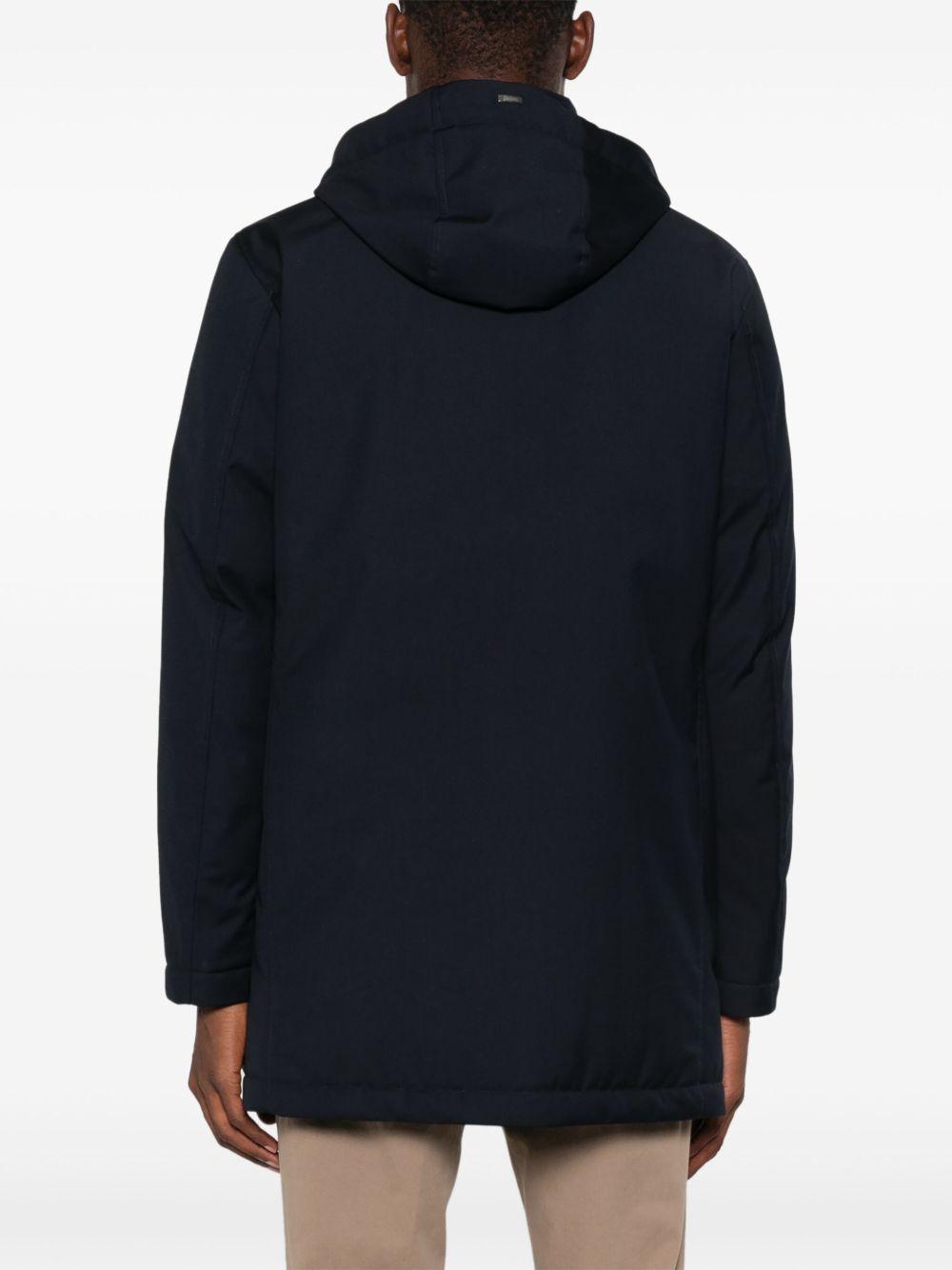 Cappotto imbottito blu navy 