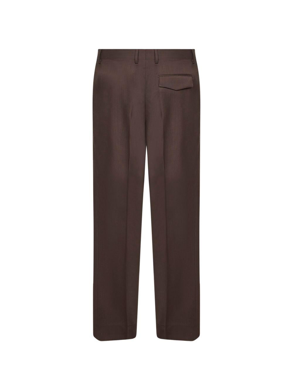 Pantaloni marroni dritti 
