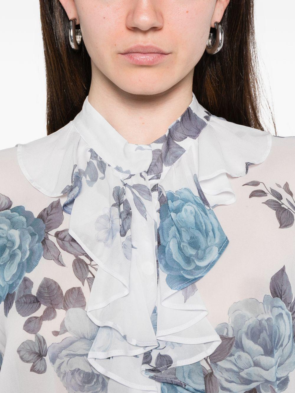 Camicia Canapa a fiori 